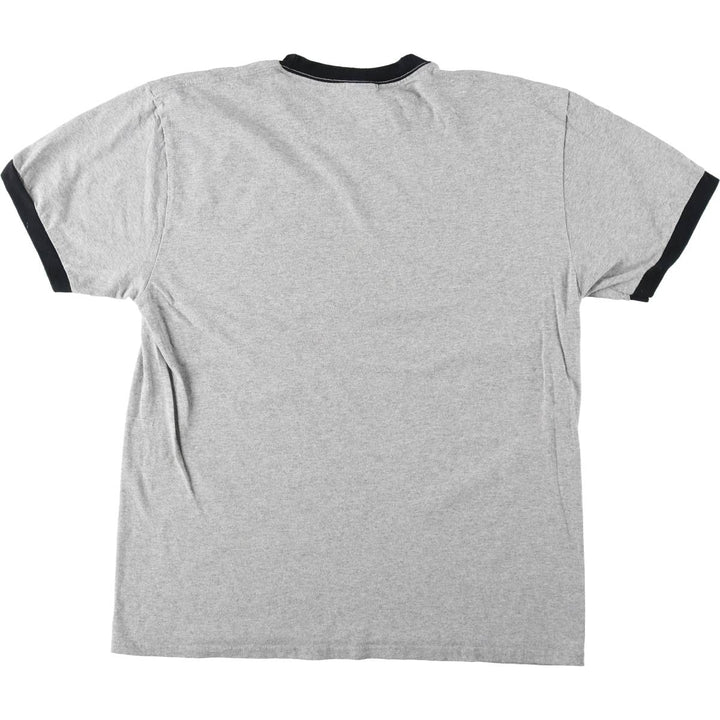 PORT and COMPANY Message Ringer T-Shirt (Men's Size L) cotton gray type Vintage Second Hand