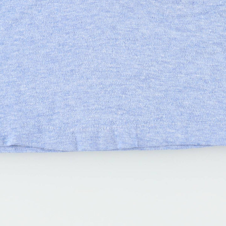 1980'S Hanes Poly-Cotton Blue Tag Ringer T-Shirt, Made in USA, Men's Size M (Equivalent), Vintage cotton blue type Vintage Second Hand