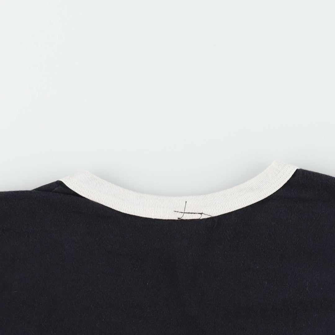 Gildan Message Ringer T-Shirt, Men's Size XL (approx.) cotton black type Vintage Second Hand