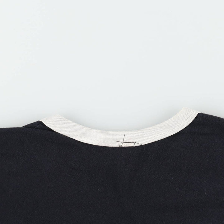 Gildan Message Ringer T-Shirt, Men's Size XL (approx.) cotton black type Vintage Second Hand