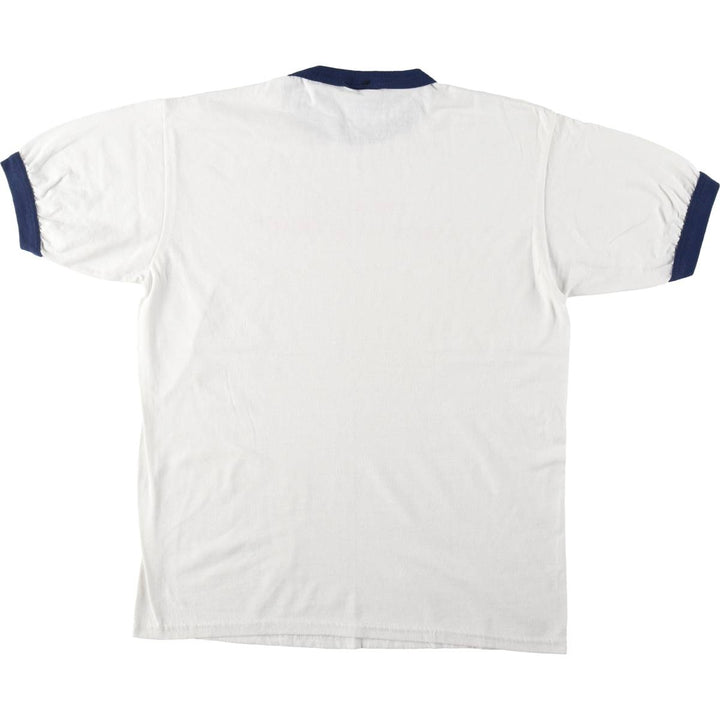 Gildan Ringer T-shirt, Men's Size L (equivalent) cotton white type Vintage Second Hand