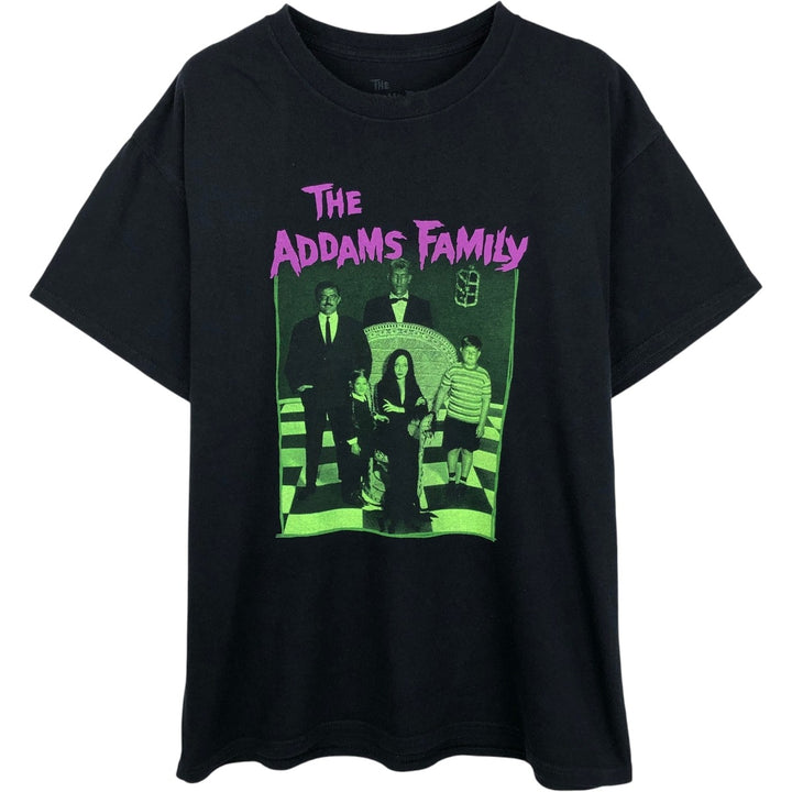 THE ADDAMS FAMILY Movie T-shirt (Men's size L) cotton black type Vintage Second Hand