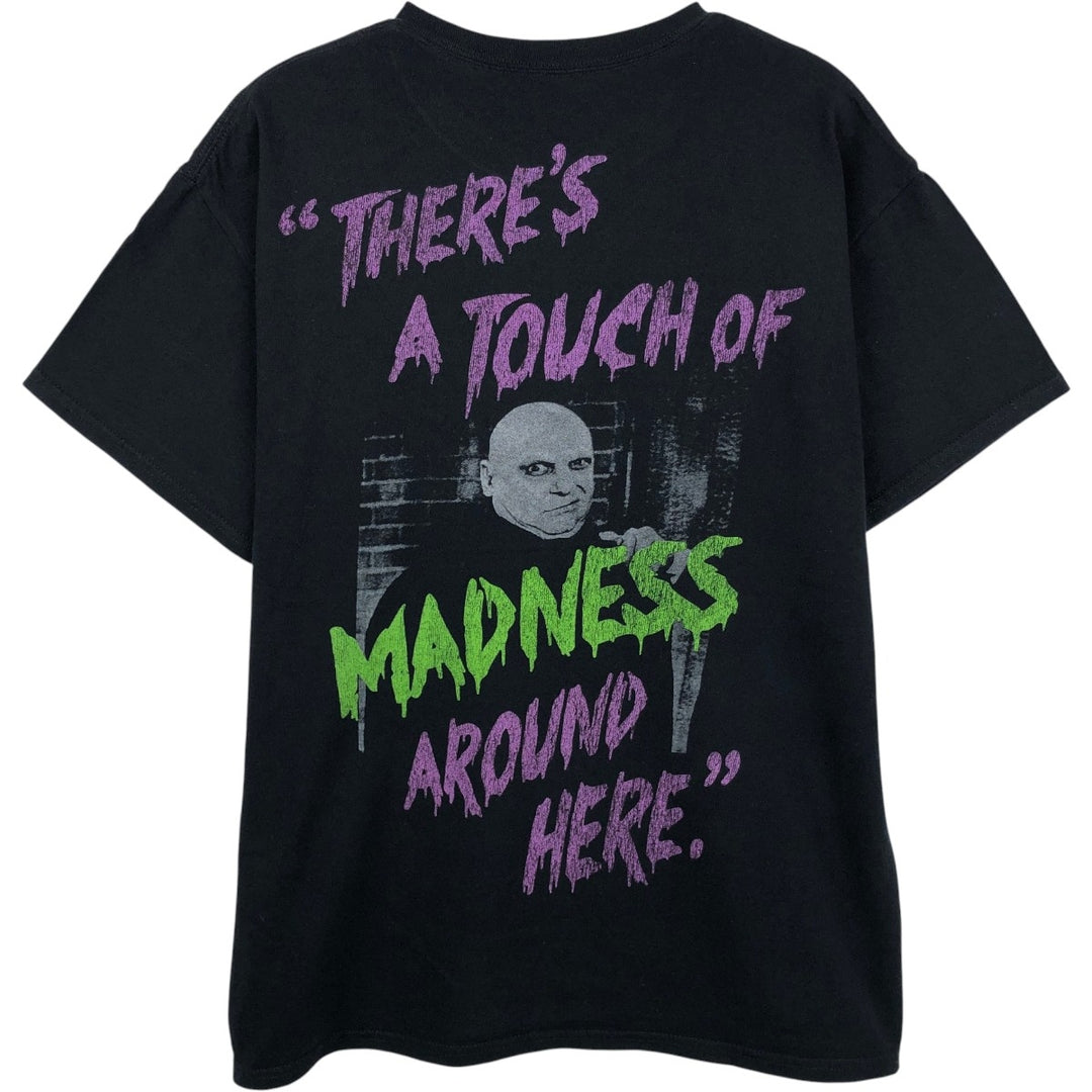 THE ADDAMS FAMILY Movie T-shirt (Men's size L) cotton black type Vintage Second Hand
