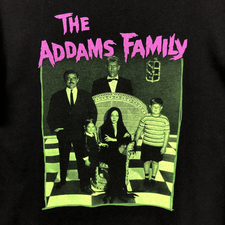 THE ADDAMS FAMILY Movie T-shirt (Men's size L) cotton black type Vintage Second Hand