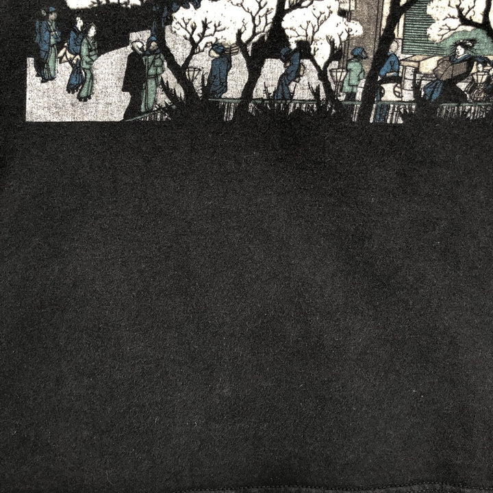 GODZILLA Movie T-Shirt (Men's XL equivalent) cotton black type Vintage Second Hand