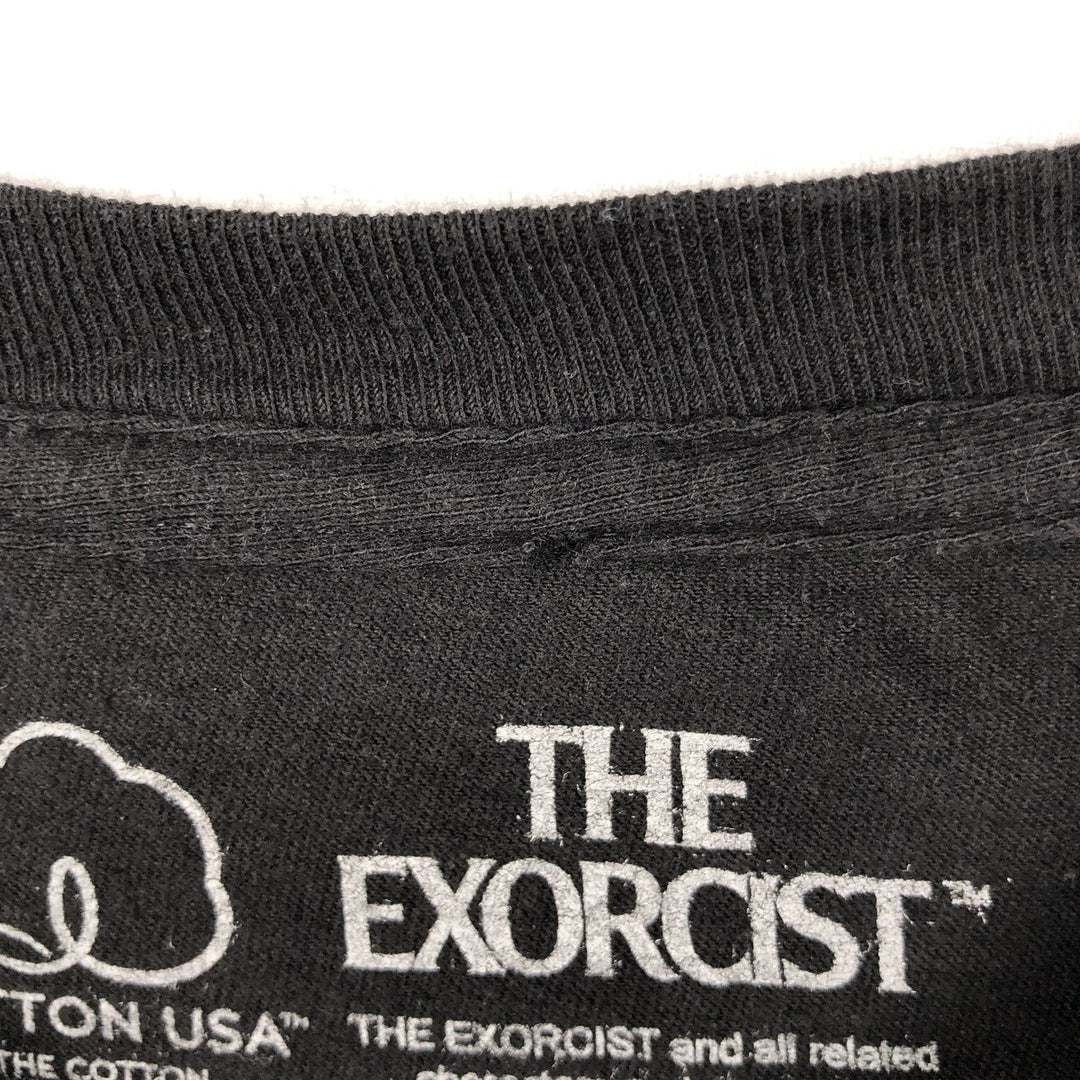 THE EXORCIST Movie T-shirt for men, size L cotton black type Vintage Second Hand