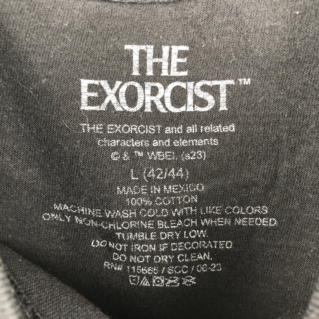 THE EXORCIST Movie T-shirt for men, size L cotton black type Vintage Second Hand