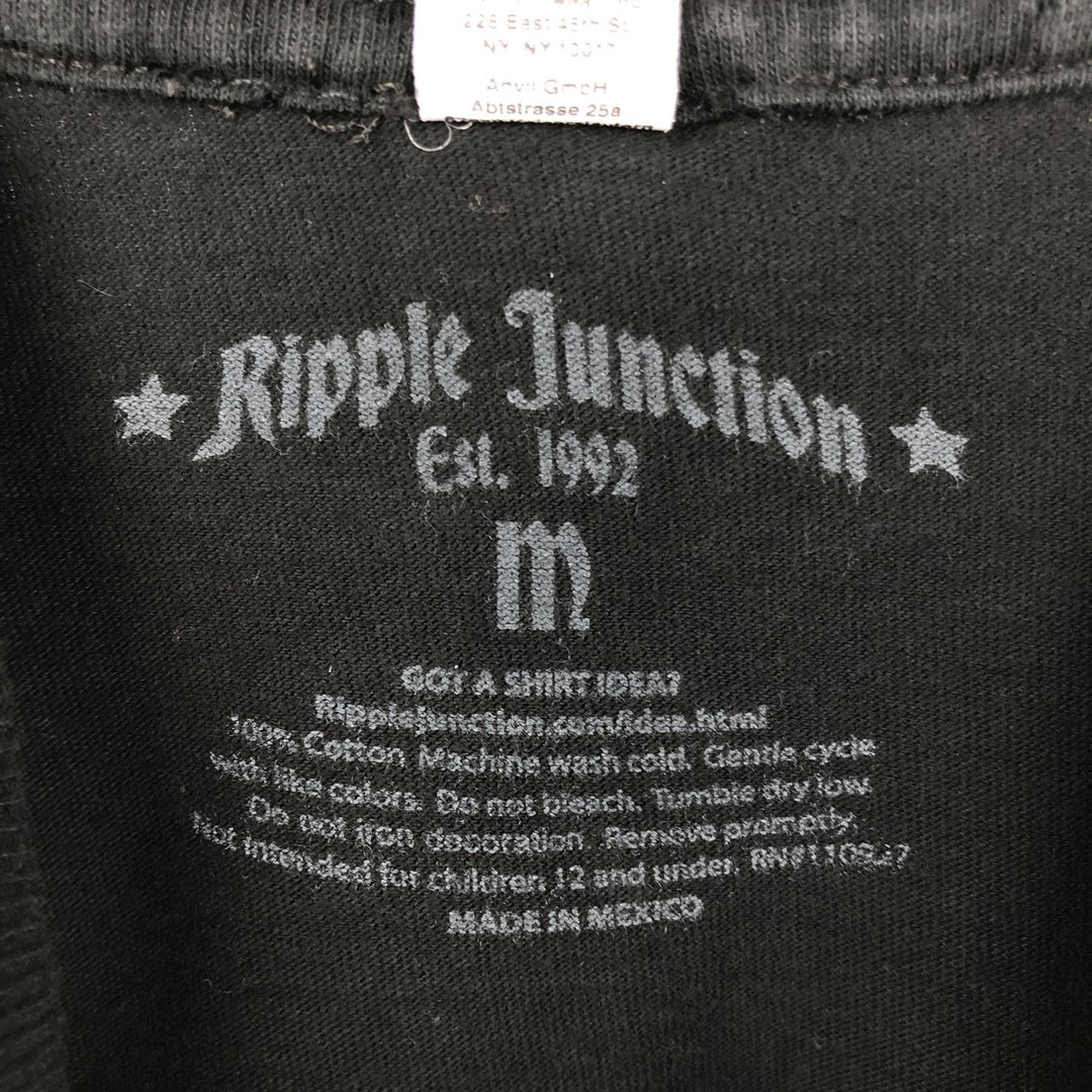 TULTEX ET Movie T-shirt, Men's Size M (approx.) cotton black type Vintage Second Hand