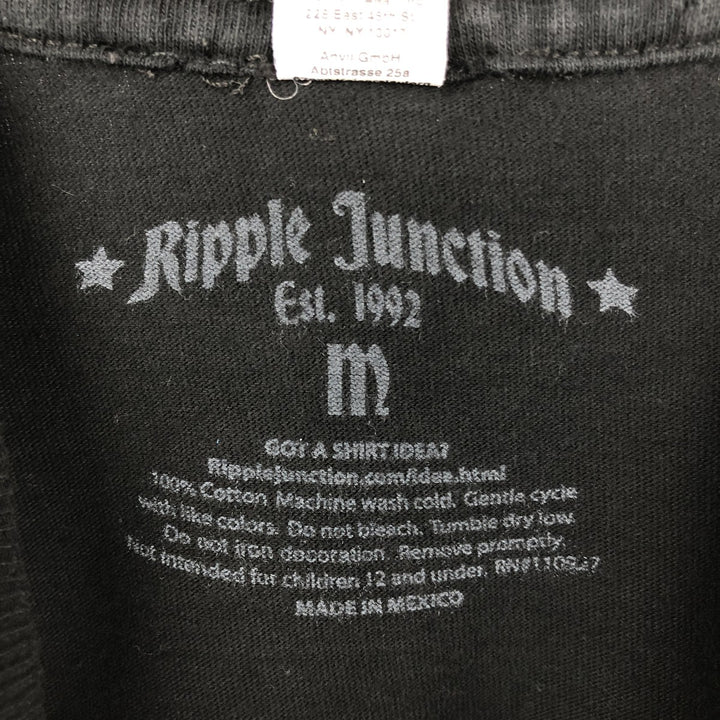 TULTEX ET Movie T-shirt, Men's Size M (approx.) cotton black type Vintage Second Hand
