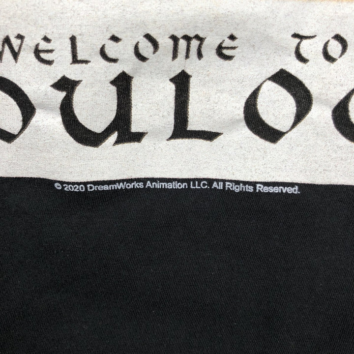 SHREK Movie T-Shirt (Men's XL equivalent) cotton black type Vintage Second Hand