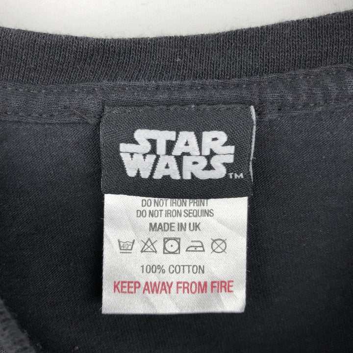 STAR WARS R2-D2 Movie T-Shirt, Made in the UK, Men's Size XL (approx.) cotton black type Vintage Second Hand