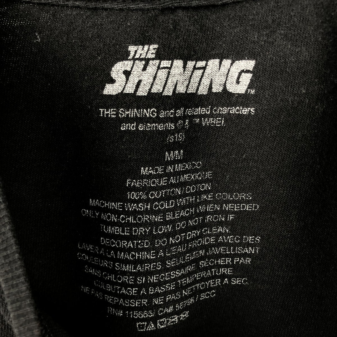 THE SHINiNG (The Shining) Movie T-shirt, Men's Size M (approx.) cotton black type Vintage Second Hand
