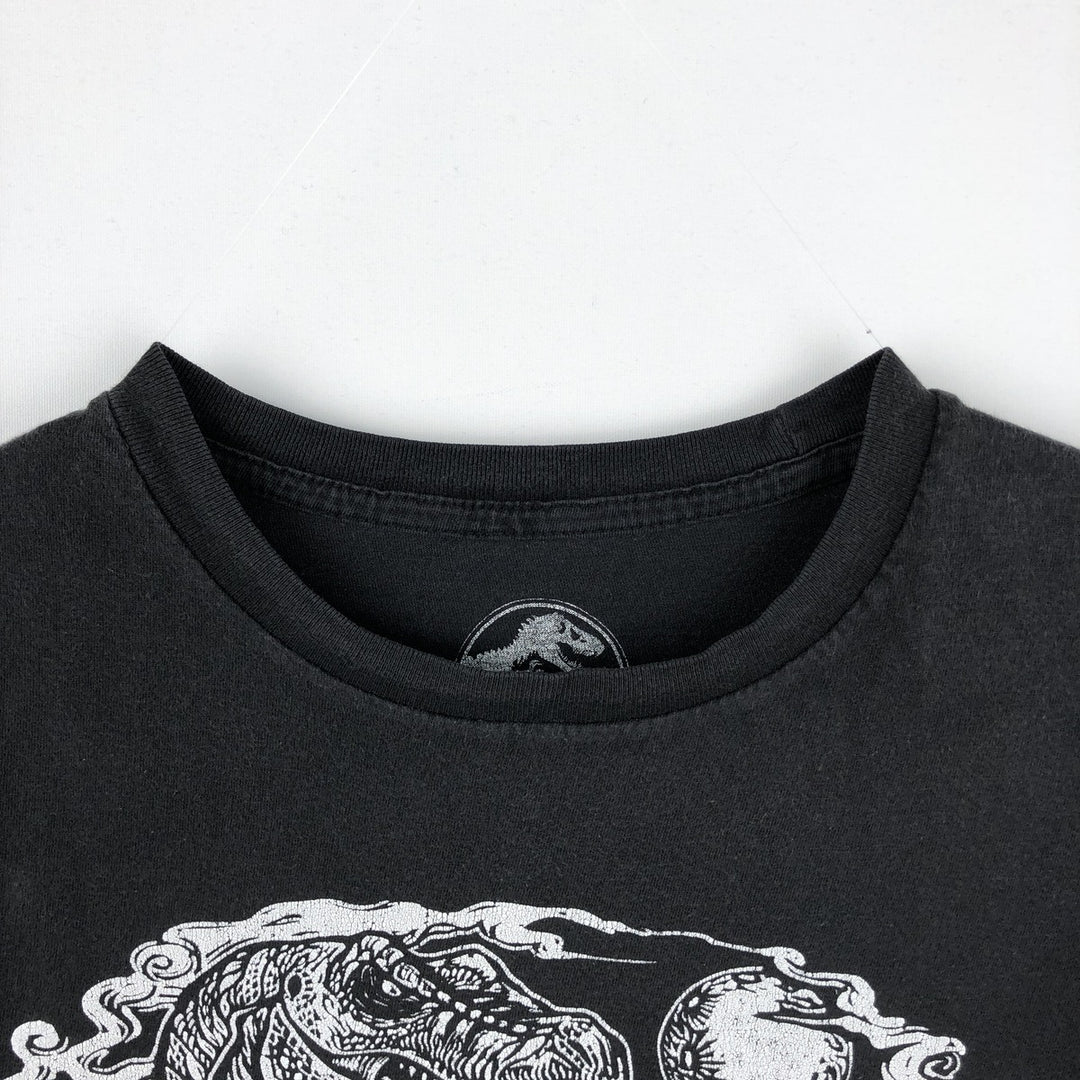 JURASSIC PARK Movie T-shirt (Men's Size M) cotton black type Vintage Second Hand