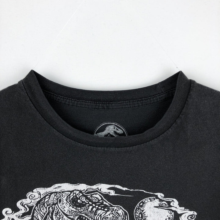 JURASSIC PARK Movie T-shirt (Men's Size M) cotton black type Vintage Second Hand
