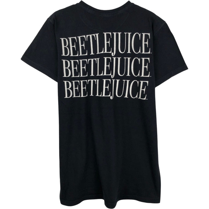 BEETLEJUICE movie T-shirt (Men's size L) cotton black type Vintage Second Hand