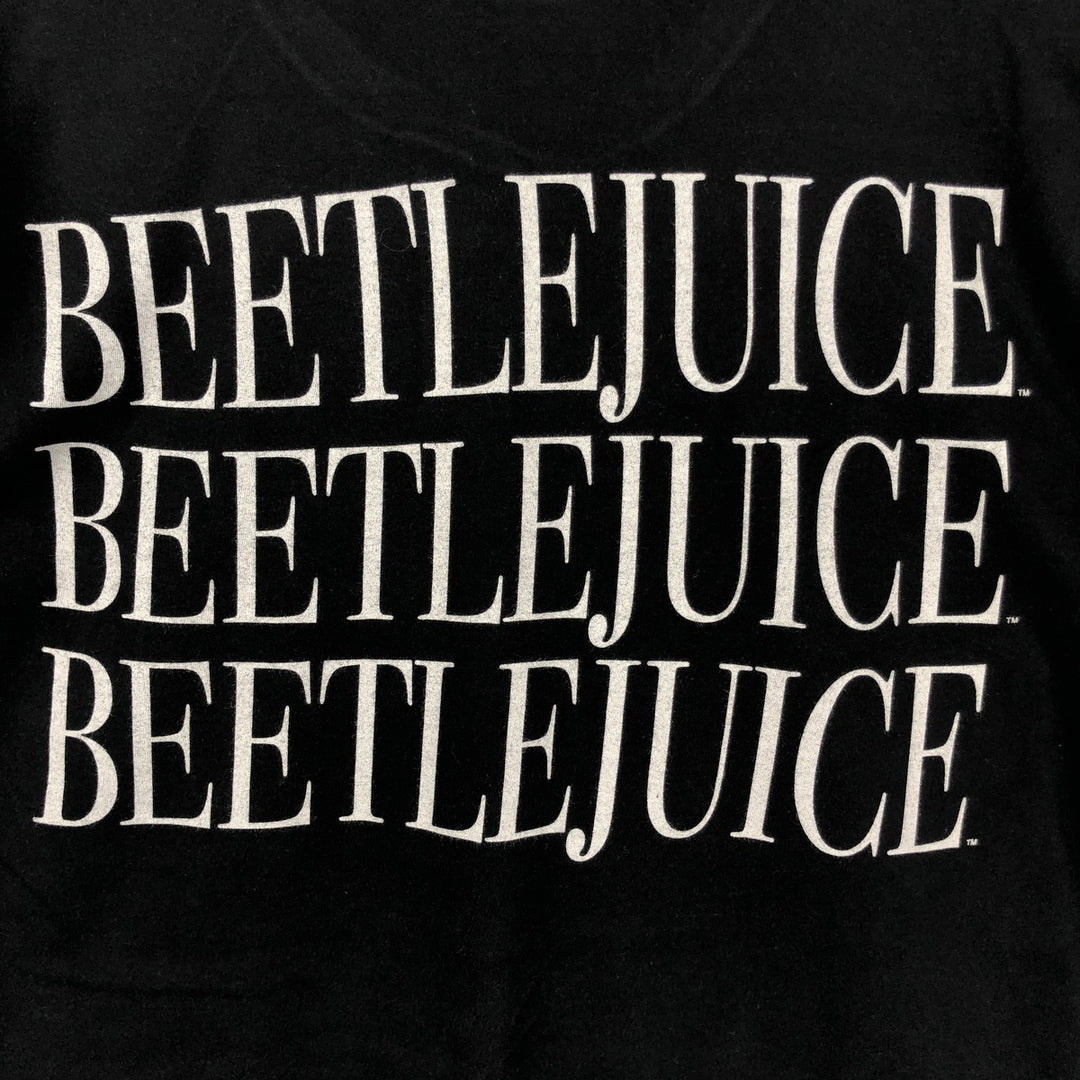 BEETLEJUICE movie T-shirt (Men's size L) cotton black type Vintage Second Hand