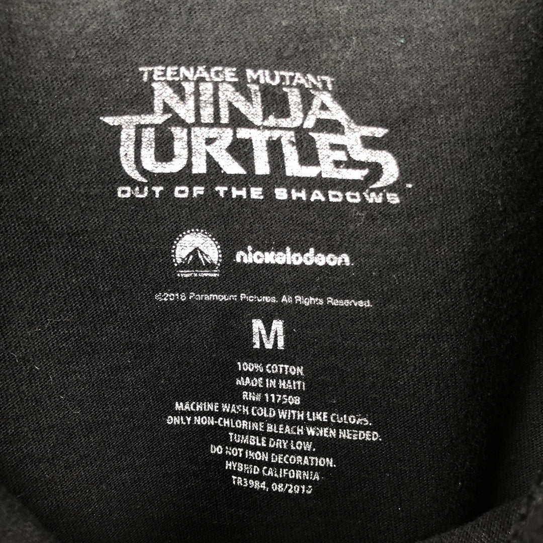 Teenage Mutant Ninja Turtles Movie T-Shirt (Men's Size M) cotton black type Vintage Second Hand