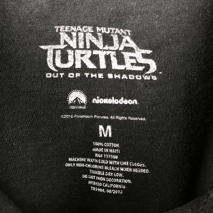 Teenage Mutant Ninja Turtles Movie T-Shirt (Men's Size M) cotton black type Vintage Second Hand