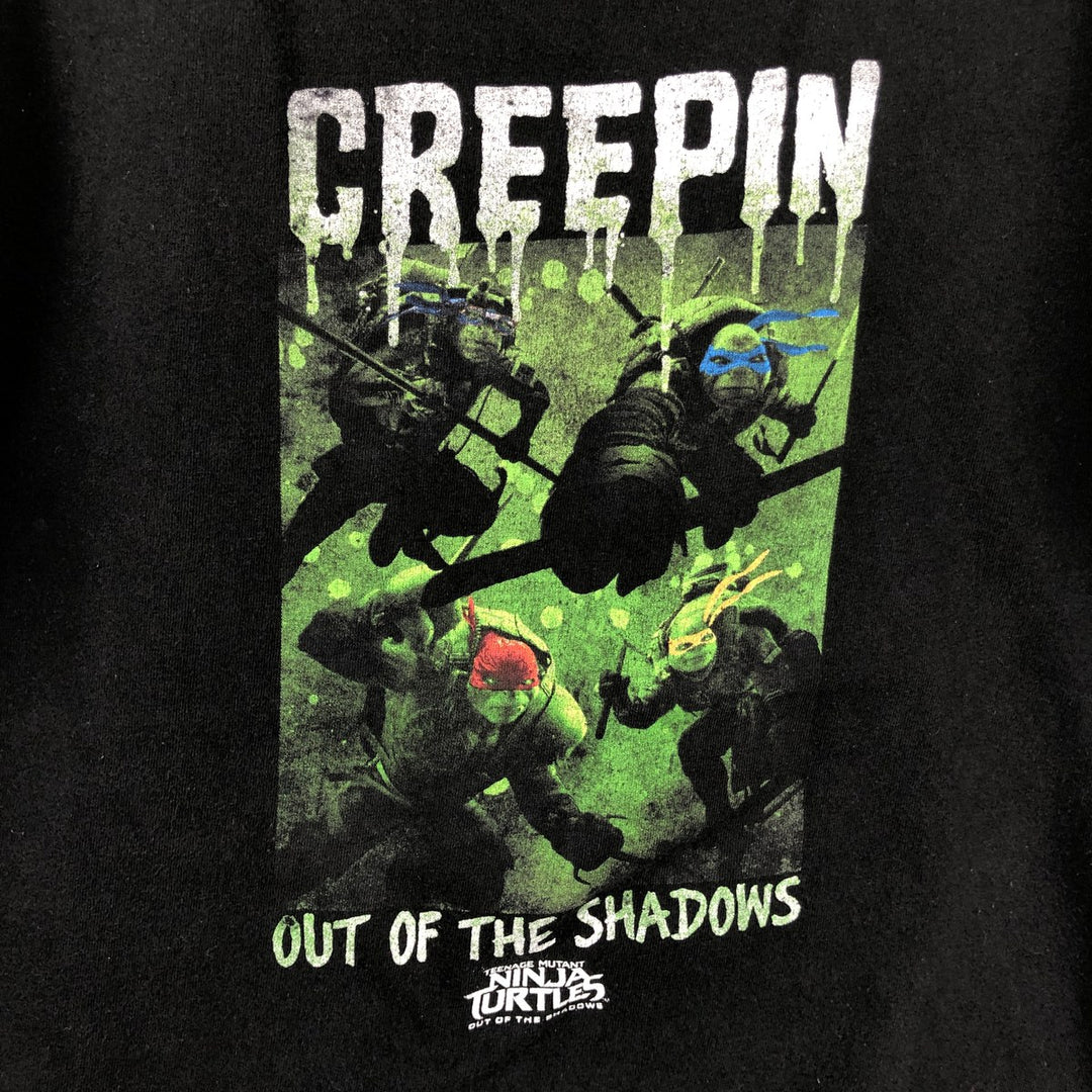 Teenage Mutant Ninja Turtles Movie T-Shirt (Men's Size M) cotton black type Vintage Second Hand