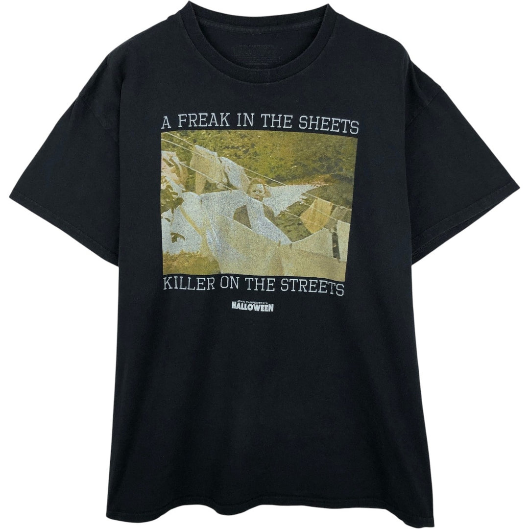 HALLOWEEN Movie T-Shirt, Men's, Size XL unclear black type Vintage Second Hand