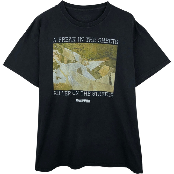 HALLOWEEN Movie T-Shirt, Men's, Size XL unclear black type Vintage Second Hand