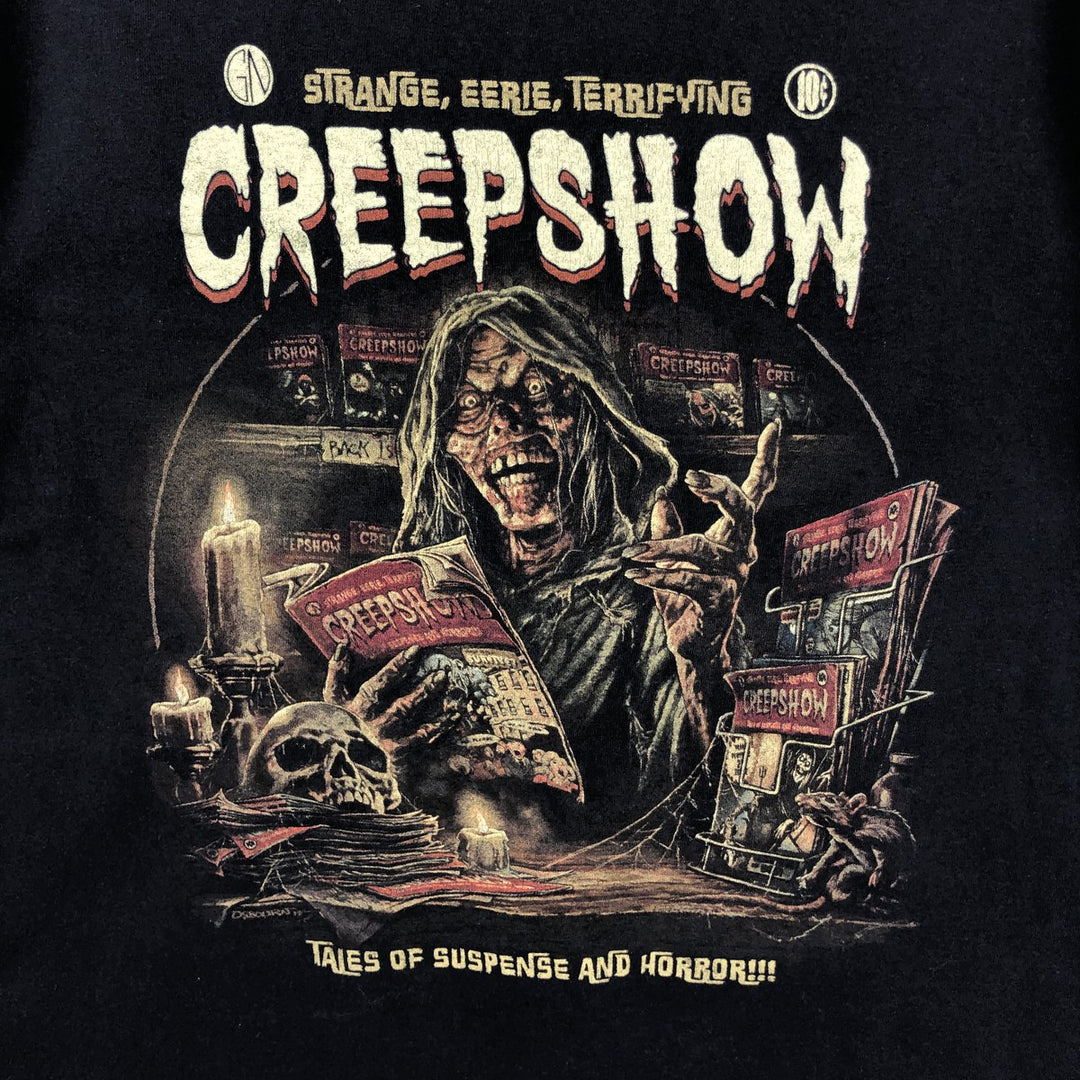 CREEPSHOW movie T-shirt (Men's size M) cotton black type Vintage Second Hand