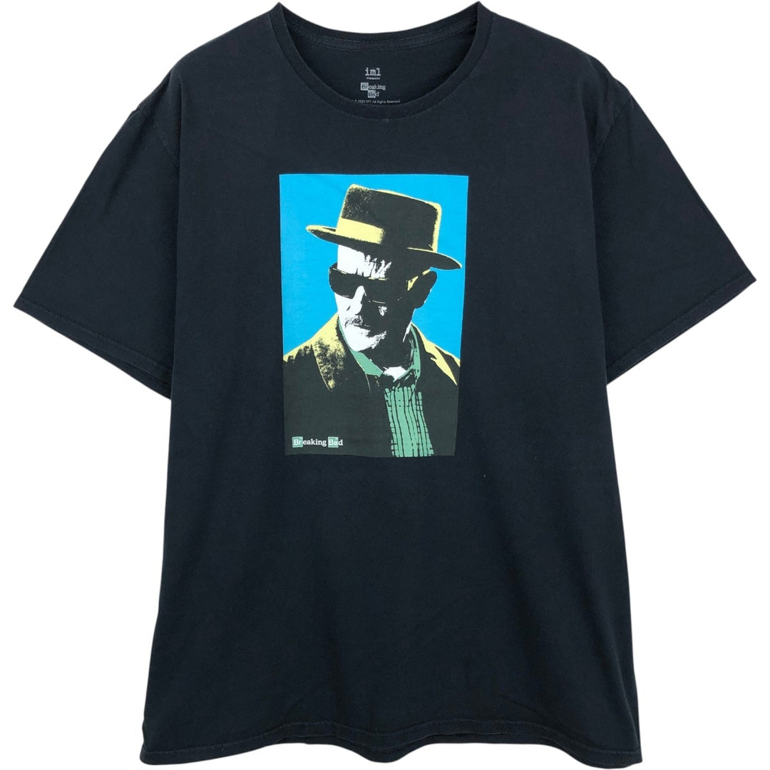 BREAKING BAD movie t-shirt (men's size XXL) cotton black type Vintage Second Hand