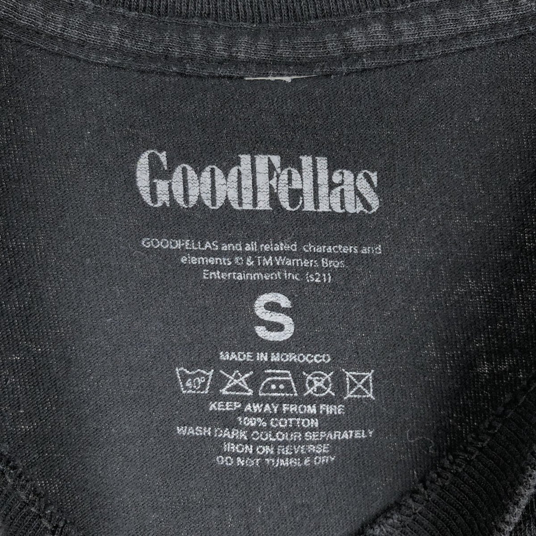 GOOD FELLAS Movie T-shirt (Men's Size S) cotton black type Vintage Second Hand