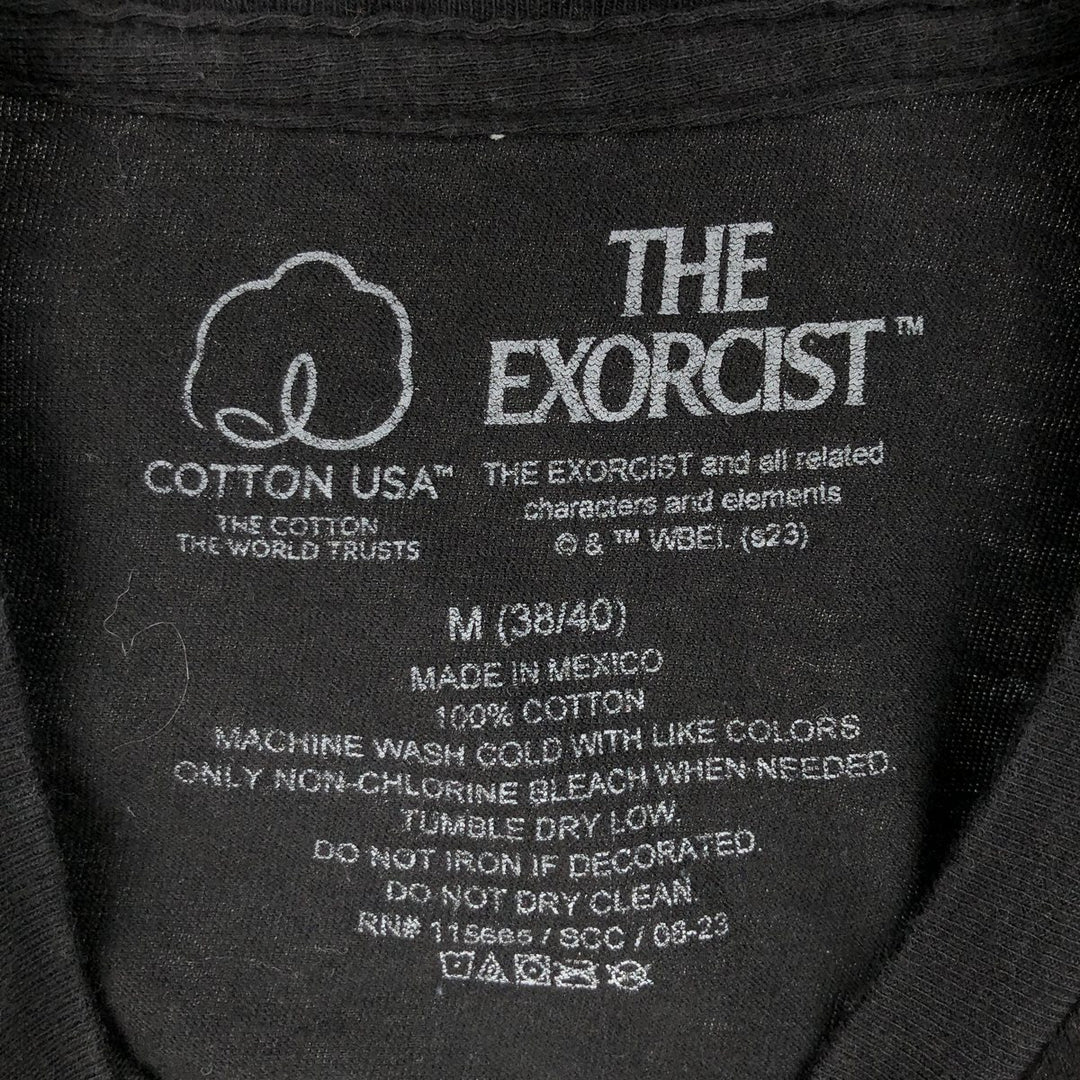 THE EXORCIST Movie T-shirt for men, size M cotton black type Vintage Second Hand
