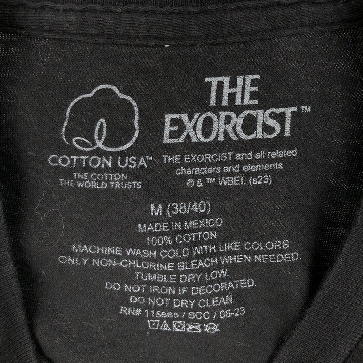 THE EXORCIST Movie T-shirt for men, size M cotton black type Vintage Second Hand