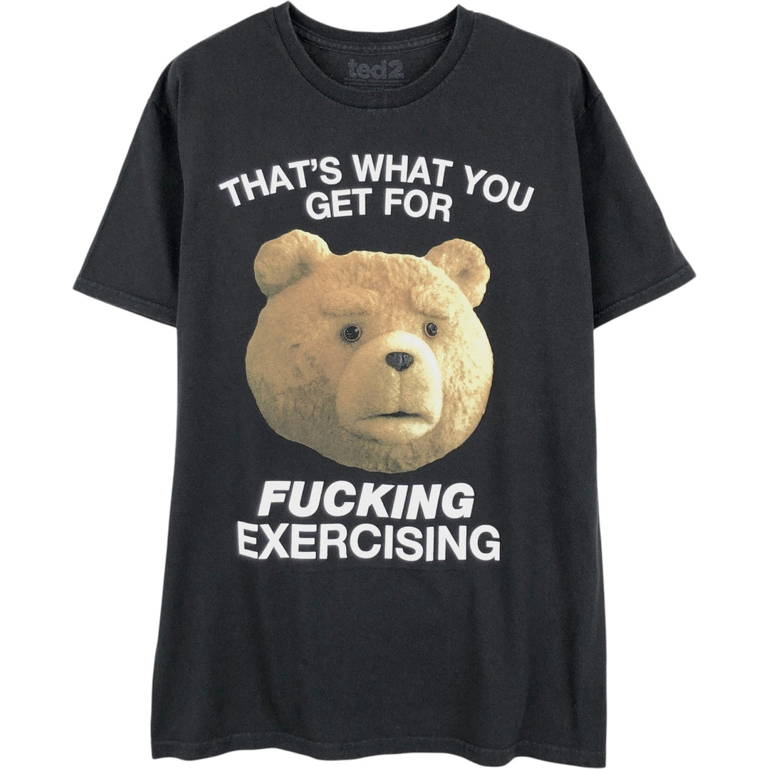 Ripple Junction TED 2 Movie T-Shirt (Men's Size M) cotton black type Vintage Second Hand