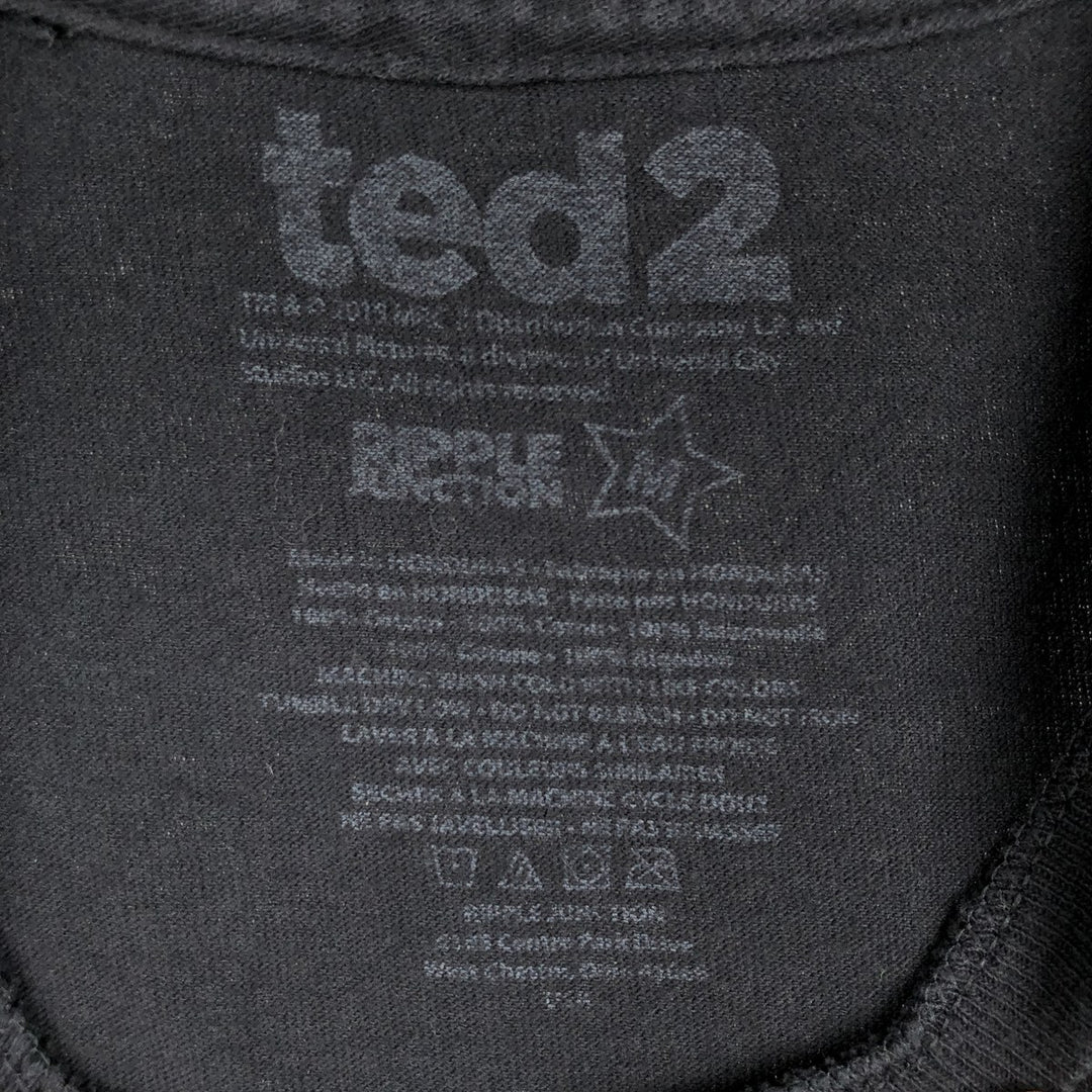 Ripple Junction TED 2 Movie T-Shirt (Men's Size M) cotton black type Vintage Second Hand