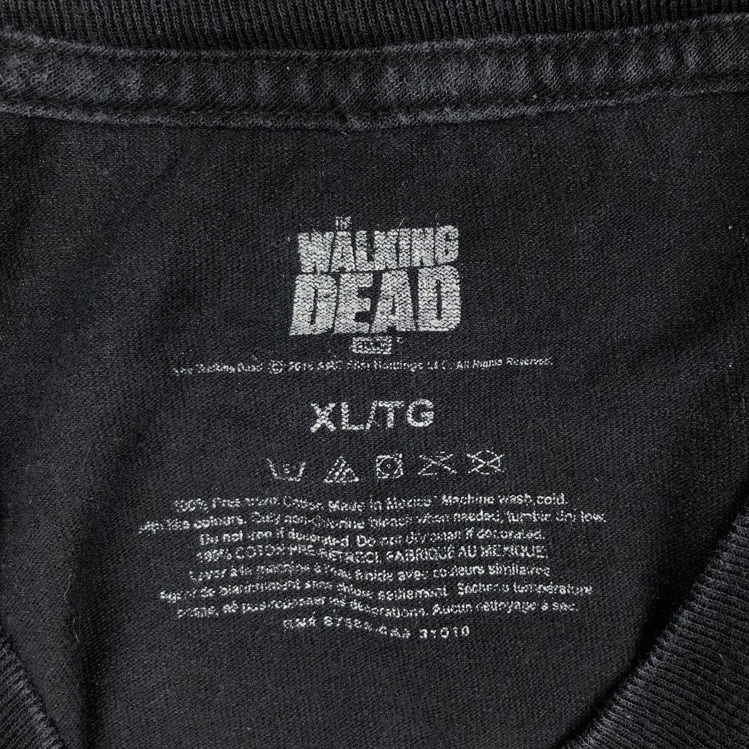 THE WALKING DEAD The Walking Dead Movie T-shirt Men's XL size cotton black type Vintage Second Hand