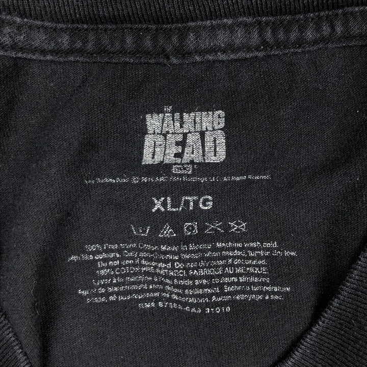 THE WALKING DEAD The Walking Dead Movie T-shirt Men's XL size cotton black type Vintage Second Hand