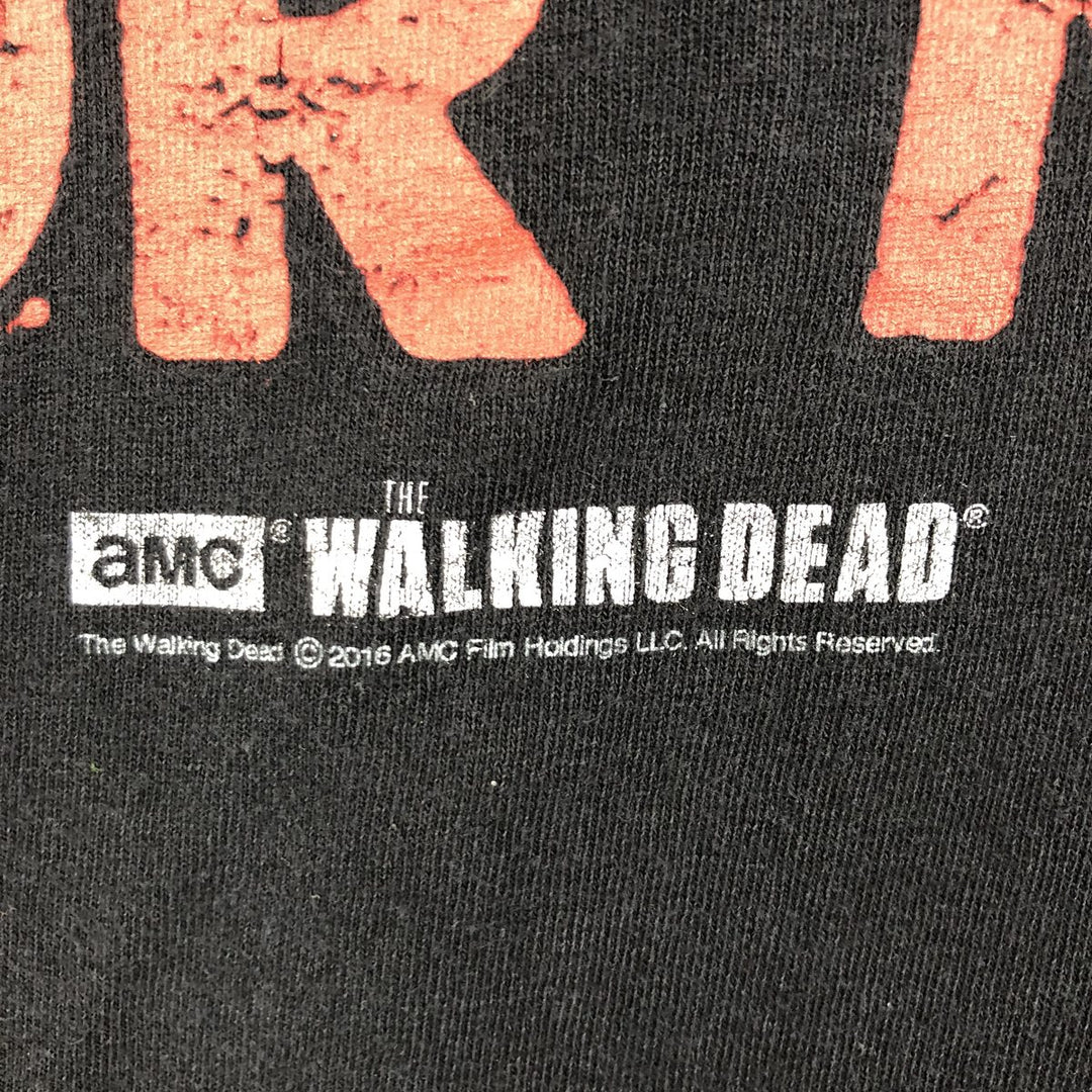 THE WALKING DEAD The Walking Dead Movie T-shirt Men's XL size cotton black type Vintage Second Hand