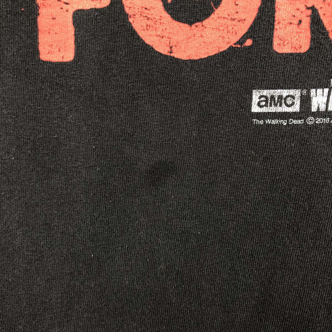 THE WALKING DEAD The Walking Dead Movie T-shirt Men's XL size cotton black type Vintage Second Hand