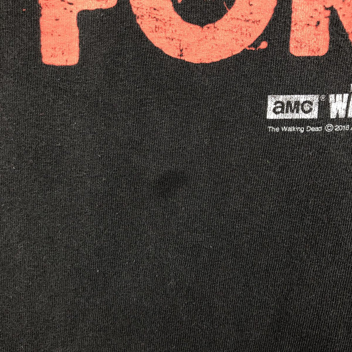 THE WALKING DEAD The Walking Dead Movie T-shirt Men's XL size cotton black type Vintage Second Hand
