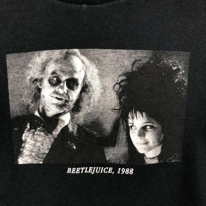 BEETLEJUICE movie T-shirt (Men's size L) cotton black type Vintage Second Hand
