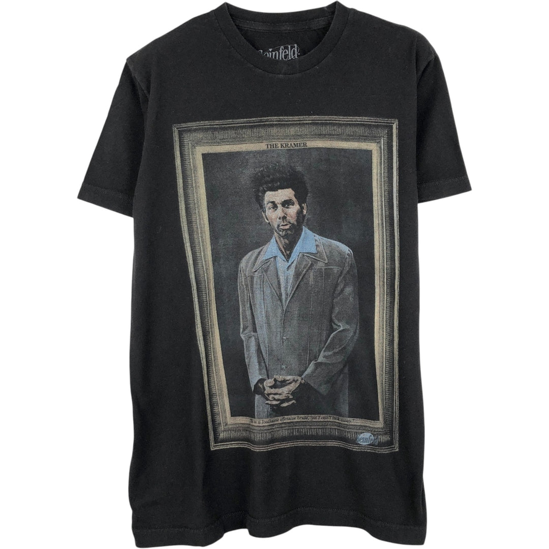 SEINFELD Movie T-shirt (Men's size M) cotton black type Vintage Second Hand