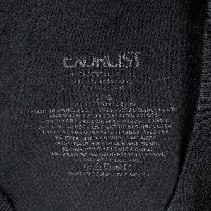 THE EXORCIST Movie T-shirt for men, size L cotton black type Vintage Second Hand
