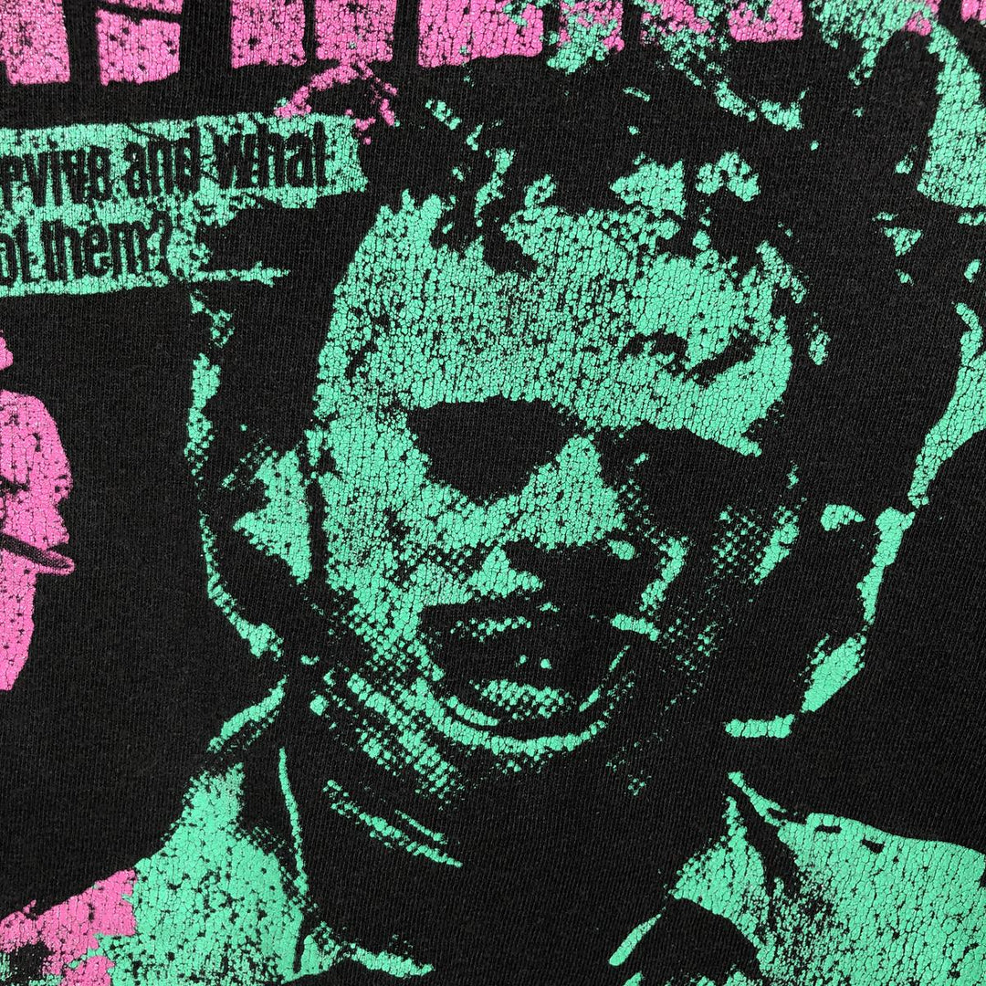 THE TEXAS CHAINSAW MASSACRE Movie T-Shirt (Men's XL equivalent) cotton black type Vintage Second Hand
