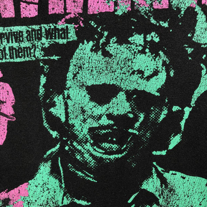 THE TEXAS CHAINSAW MASSACRE Movie T-Shirt (Men's XL equivalent) cotton black type Vintage Second Hand