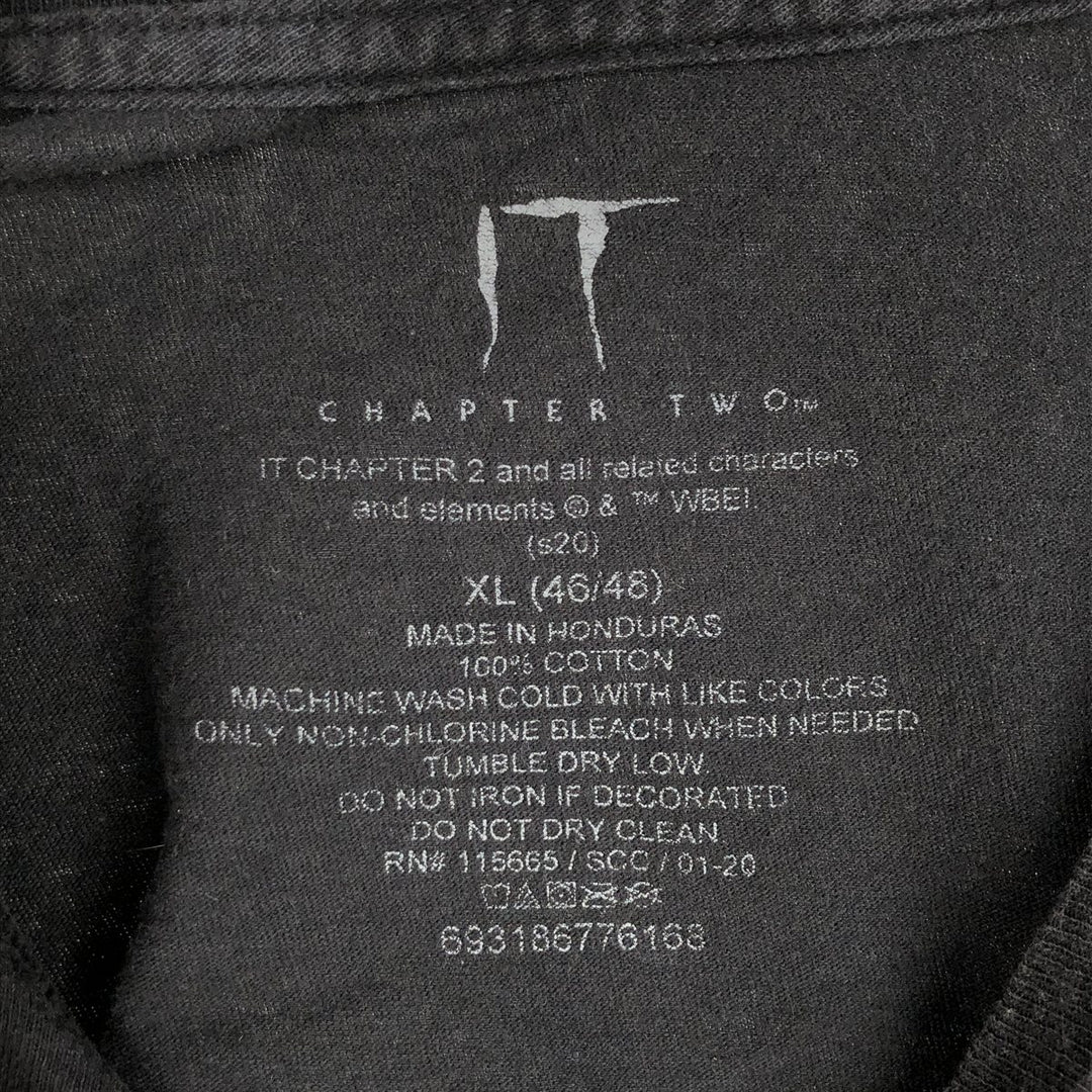 IT Movie T-shirt Men's XL size cotton black type Vintage Second Hand