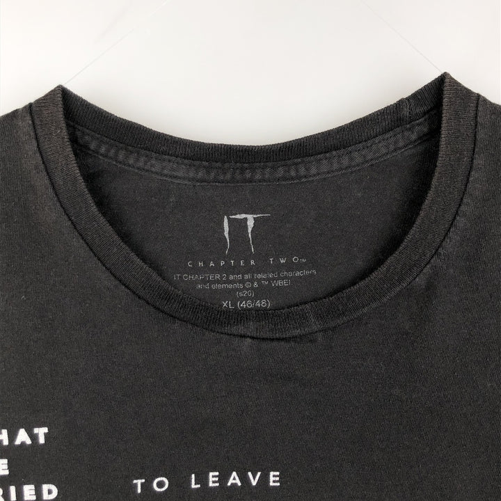 IT Movie T-shirt Men's XL size cotton black type Vintage Second Hand