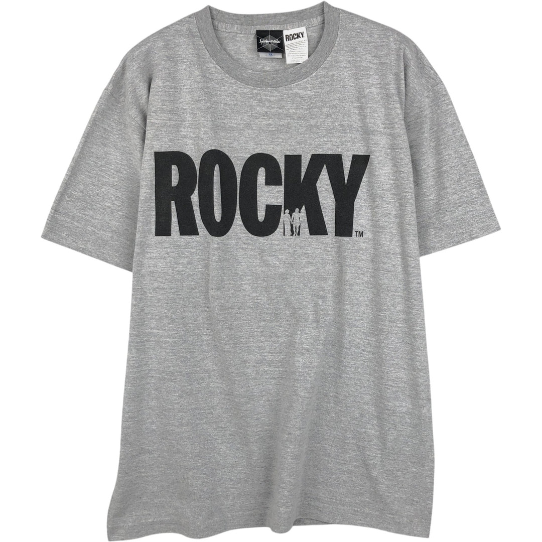 Spider-Man Rocky Movie T-Shirt (Men's XL equivalent) cotton gray type Vintage Second Hand