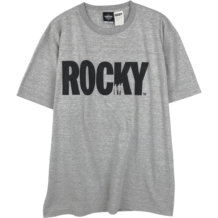 Spider-Man Rocky Movie T-Shirt (Men's XL equivalent) cotton gray type Vintage Second Hand
