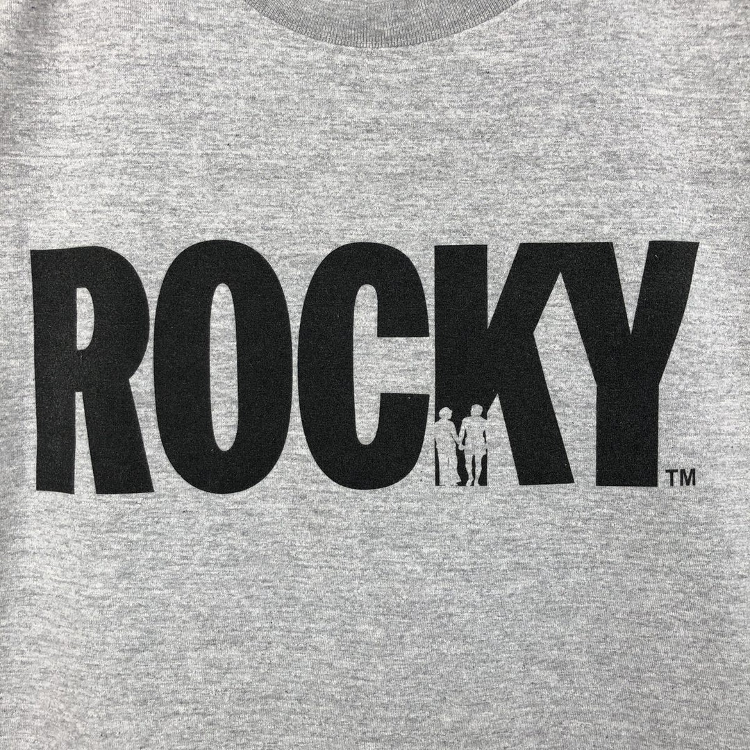 Spider-Man Rocky Movie T-Shirt (Men's XL equivalent) cotton gray type Vintage Second Hand