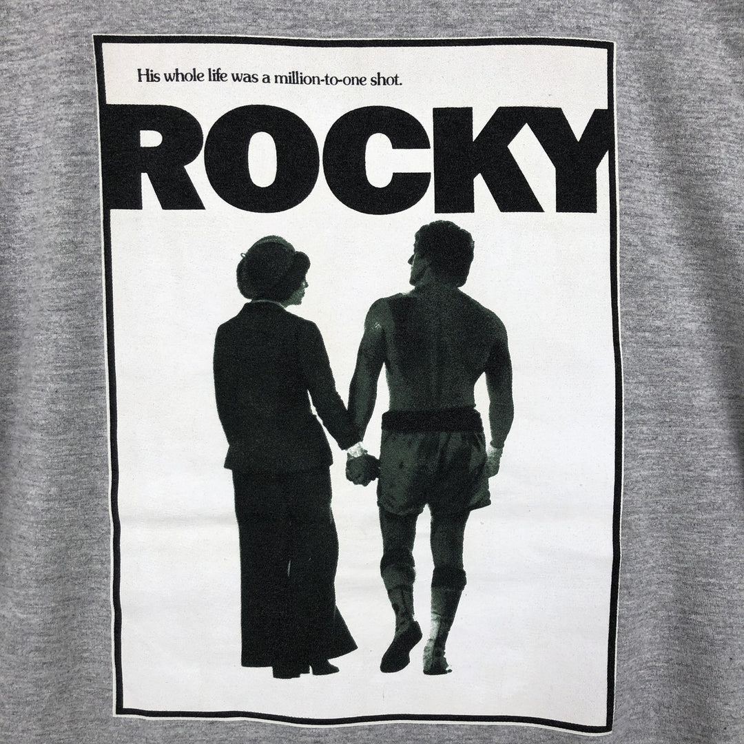 Spider-Man Rocky Movie T-Shirt (Men's XL equivalent) cotton gray type Vintage Second Hand
