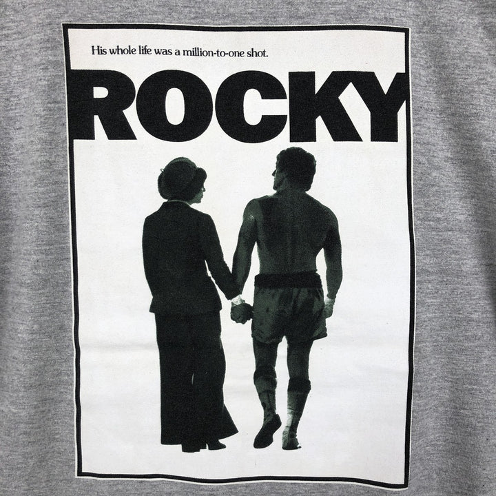 Spider-Man Rocky Movie T-Shirt (Men's XL equivalent) cotton gray type Vintage Second Hand