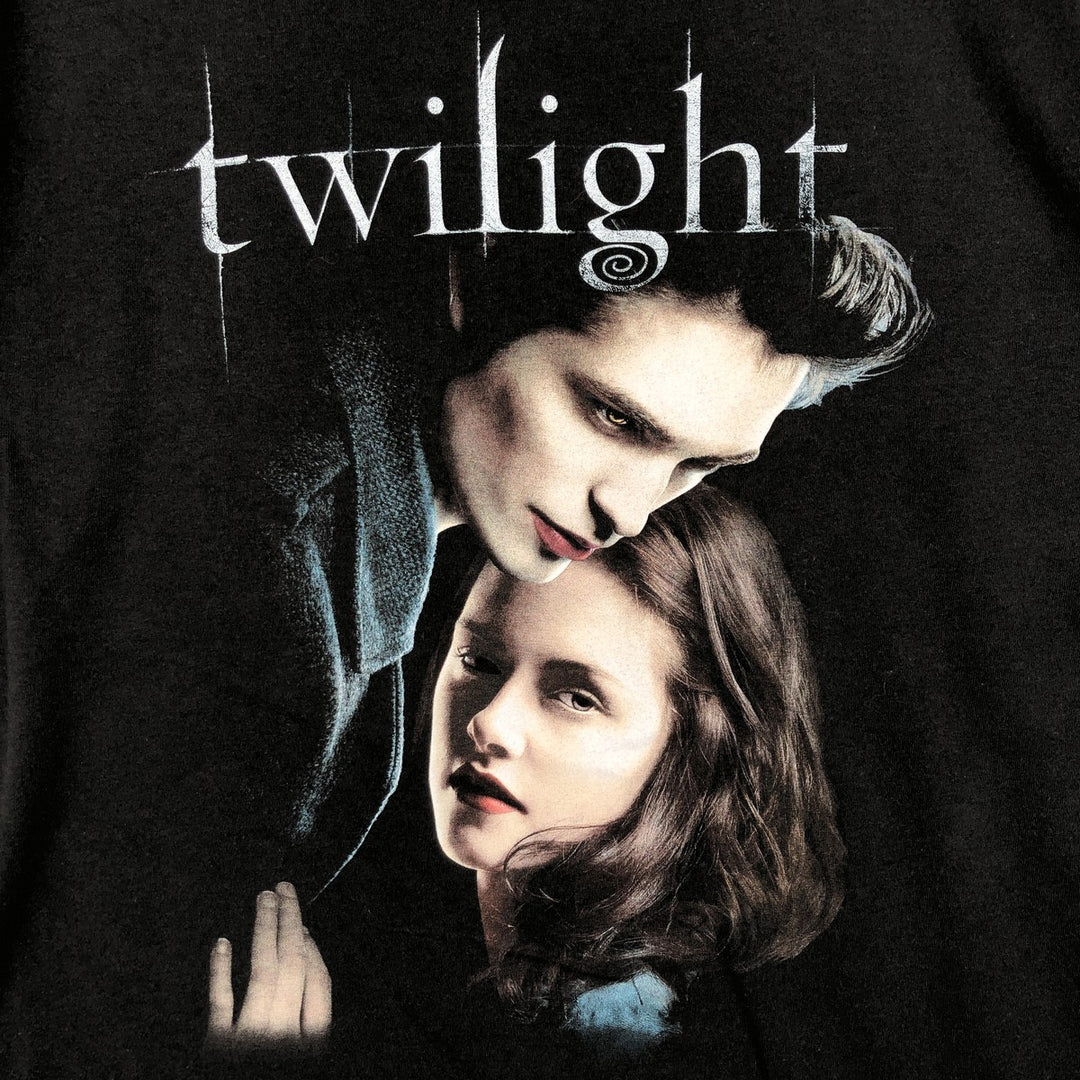TWILIGHT Movie T-Shirt (Men's XL equivalent) cotton black type Vintage Second Hand